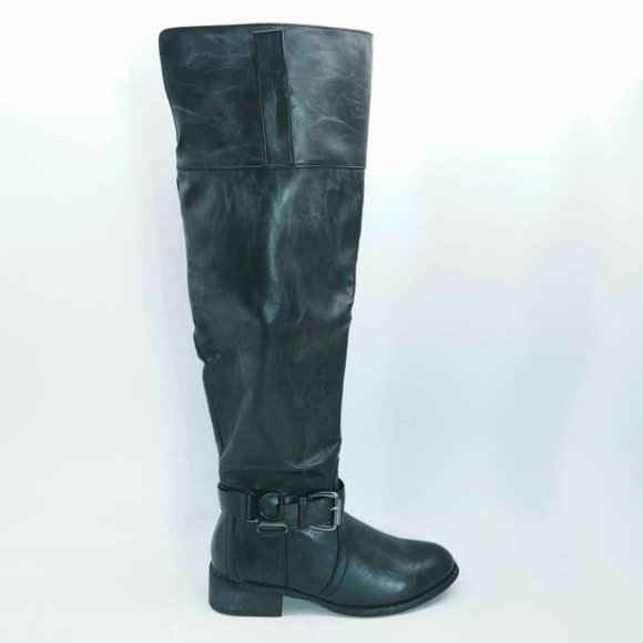 Nature Breeze Womens Riding Boots Black‎ 5.5 - Picture 1 of 11